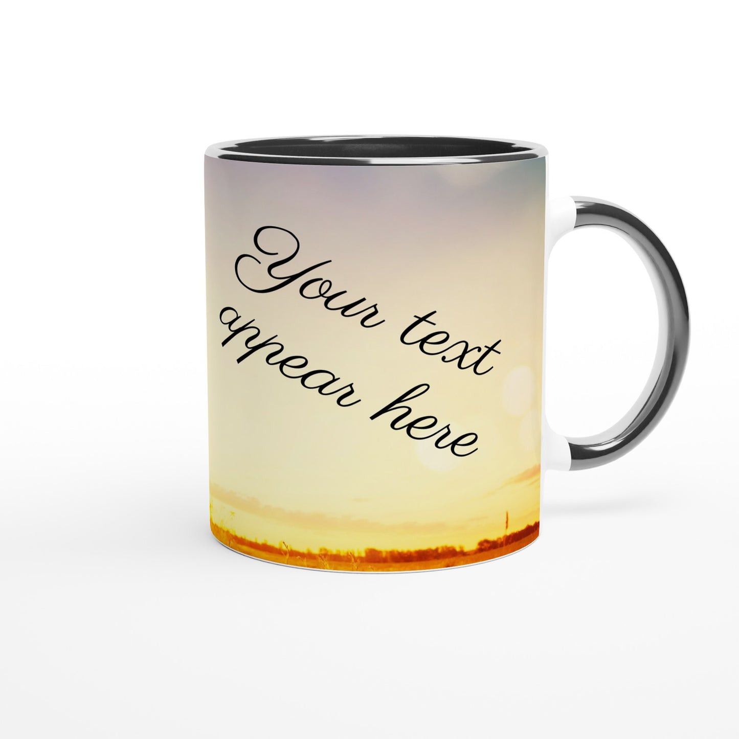 White Ceramic Mug with Color Inside (11oz)