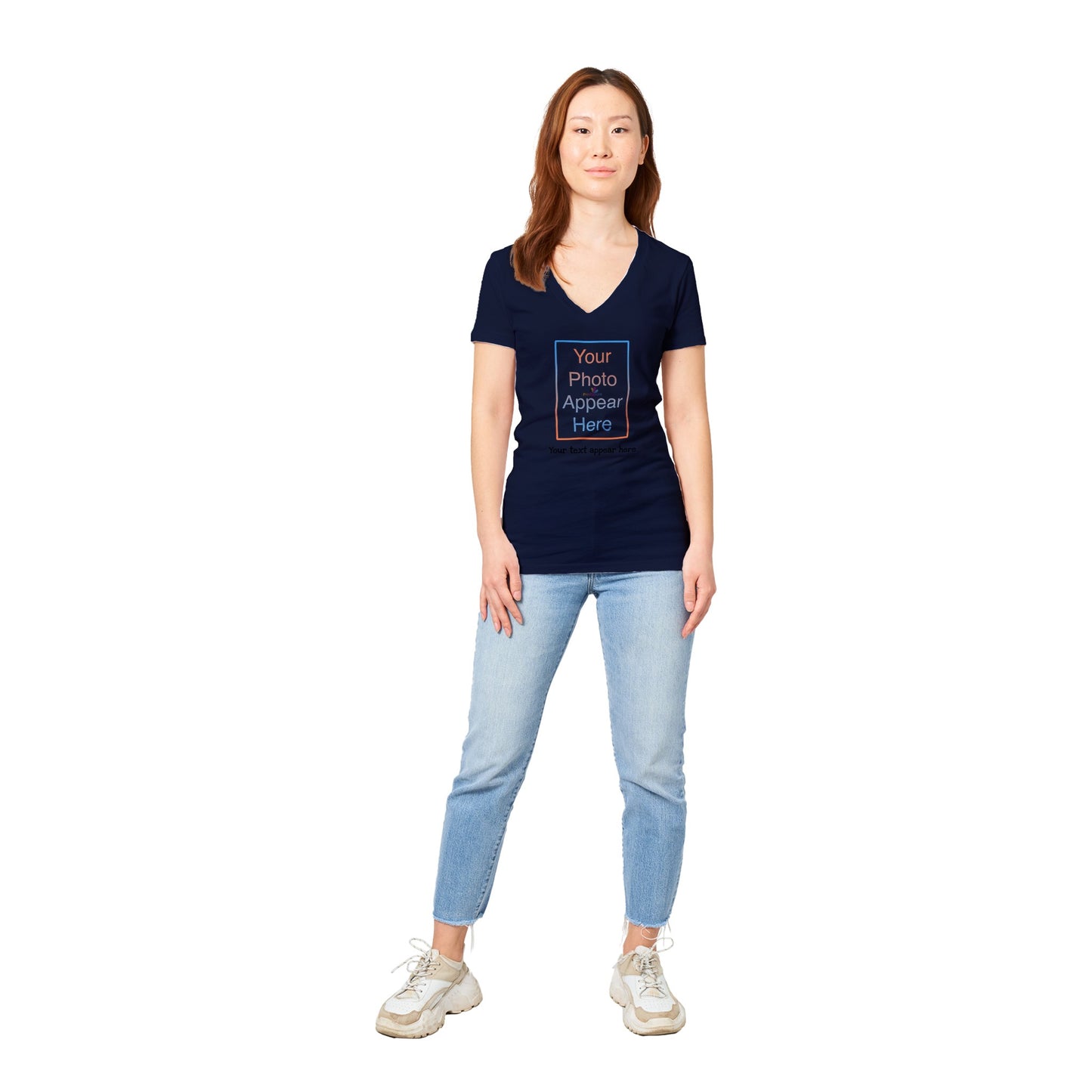 Premium Womens V-Neck T-shirt