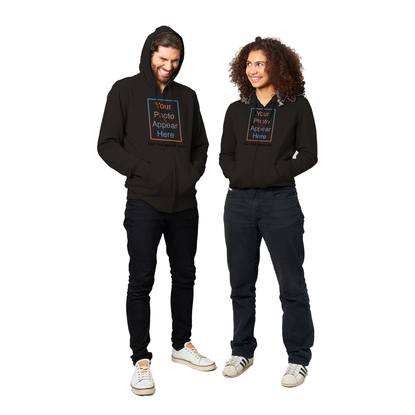 Organic Unisex Zip Hoodie